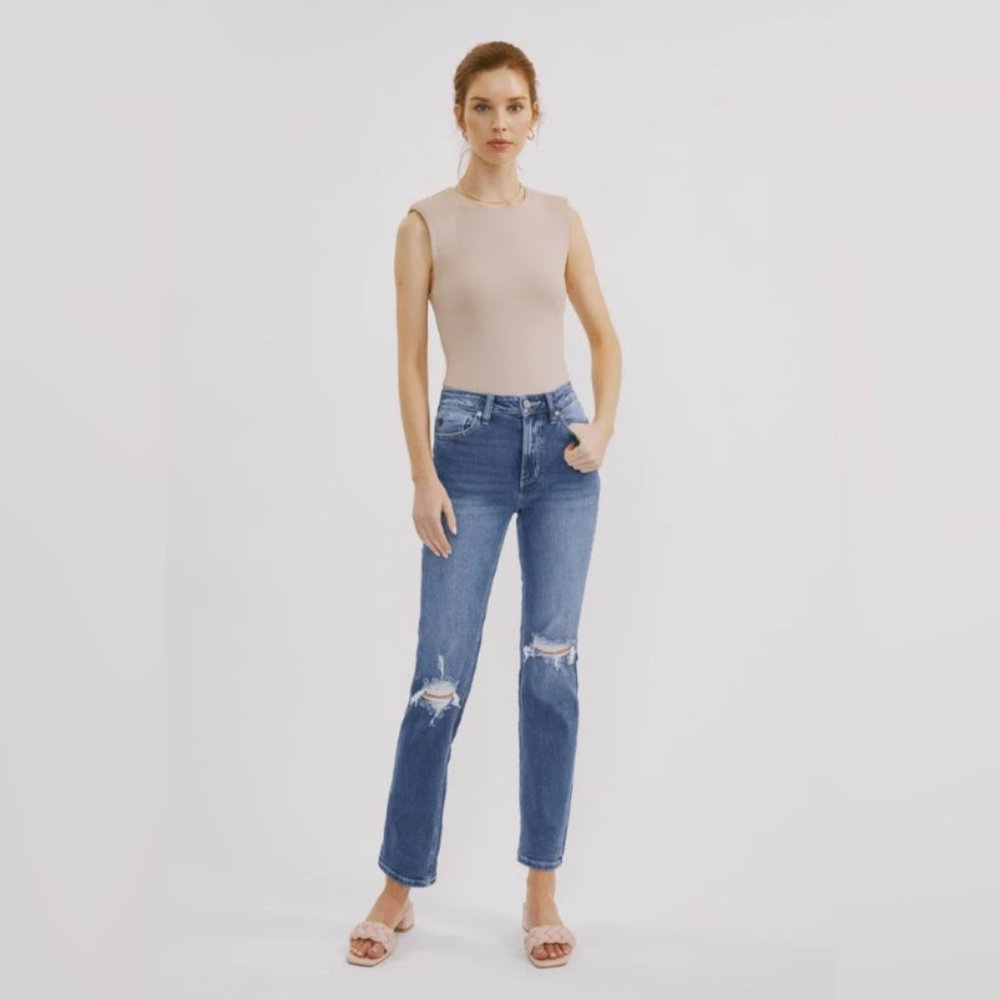 KanCan Sultana High Rise Slim Straight Jeans size 9/28